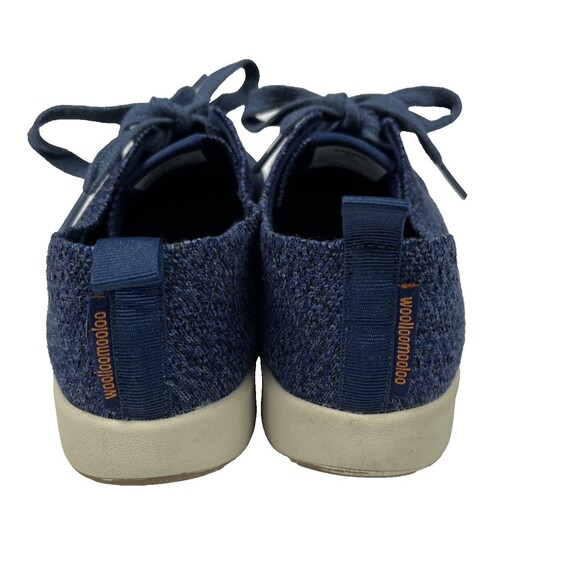Woolloomooloo EUC Darwin Sneakers Womens 37 Navy Blue Merino Wool Lace Up - Picture 3 of 7